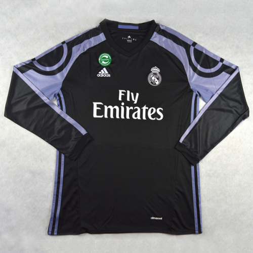 Real Madrid Third Soccer Jersey 16/17 LS